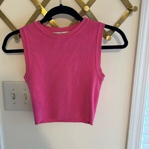 Hot pink Zara crop top